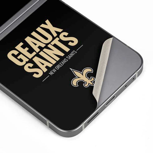 NFL New Orleans Saints Team Motto Galaxy Z Flip6 Skin
